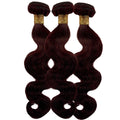 Velara Hair Burgundy Body Wave 3-Bundle Deal – Virgin Human Hair (99J Wine Color)