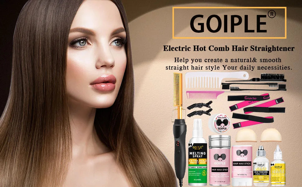 Velara™ At-Home Lace Wig Styling Kit (Hot Comb + Melt Tools)