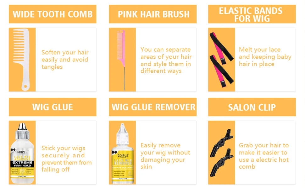 Velara™ At-Home Lace Wig Styling Kit (Hot Comb + Melt Tools)