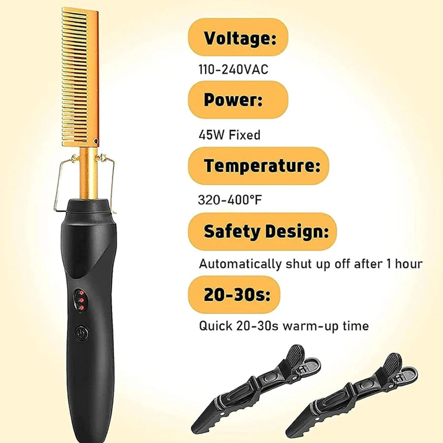 Velara™ At-Home Lace Wig Styling Kit (Hot Comb + Melt Tools)