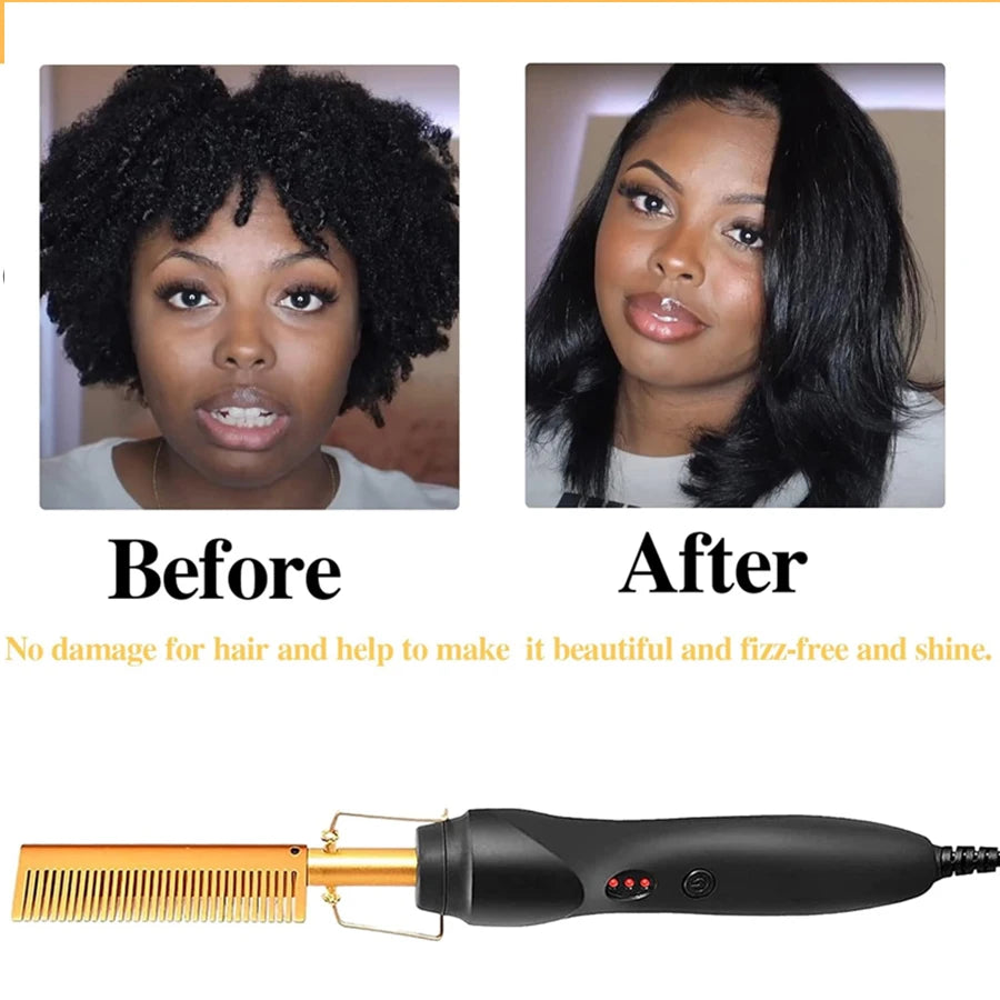 Velara™ At-Home Lace Wig Styling Kit (Hot Comb + Melt Tools)