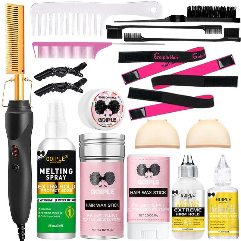 Velara™ At-Home Lace Wig Styling Kit (Hot Comb + Melt Tools)