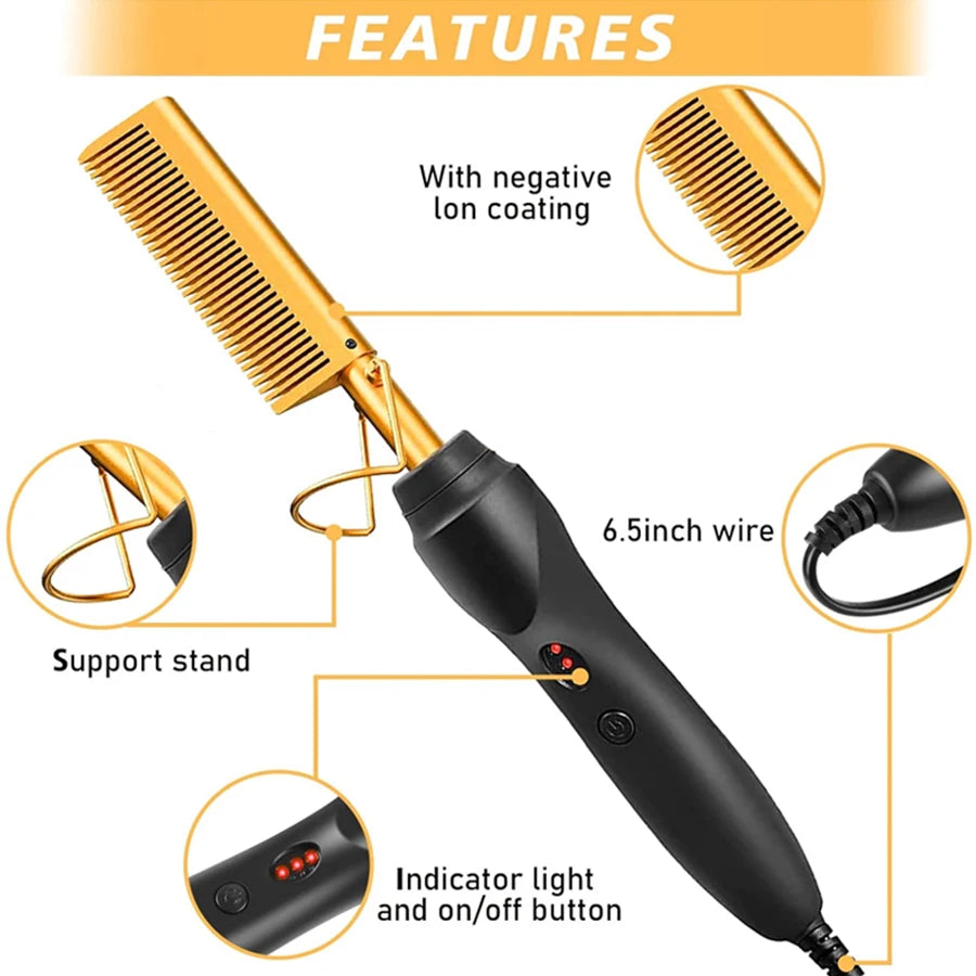 Velara™ At-Home Lace Wig Styling Kit (Hot Comb + Melt Tools)