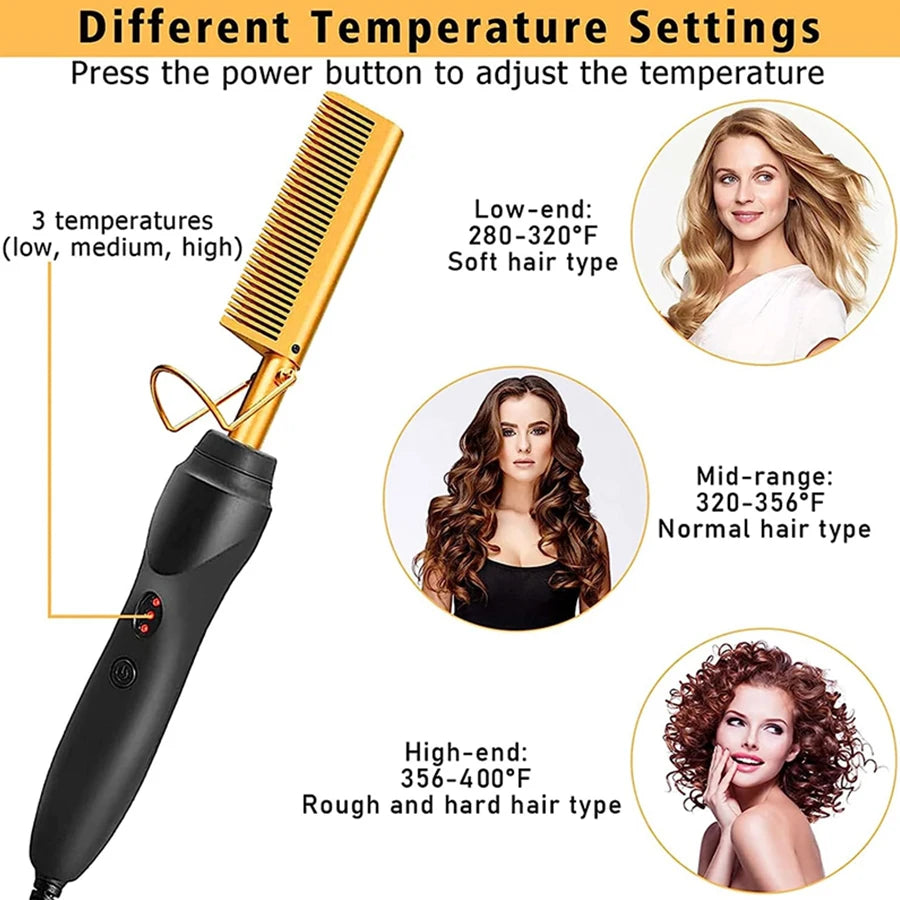 Velara™ At-Home Lace Wig Styling Kit (Hot Comb + Melt Tools)