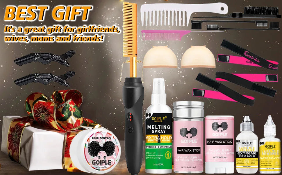 Velara™ At-Home Lace Wig Styling Kit (Hot Comb + Melt Tools)