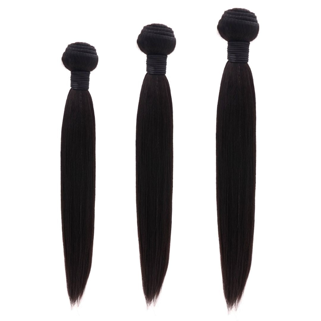 Velara Hair Brazilian Silky Straight 3-Bundle Deal – Virgin Human Hair Weave (10–32 Inch)