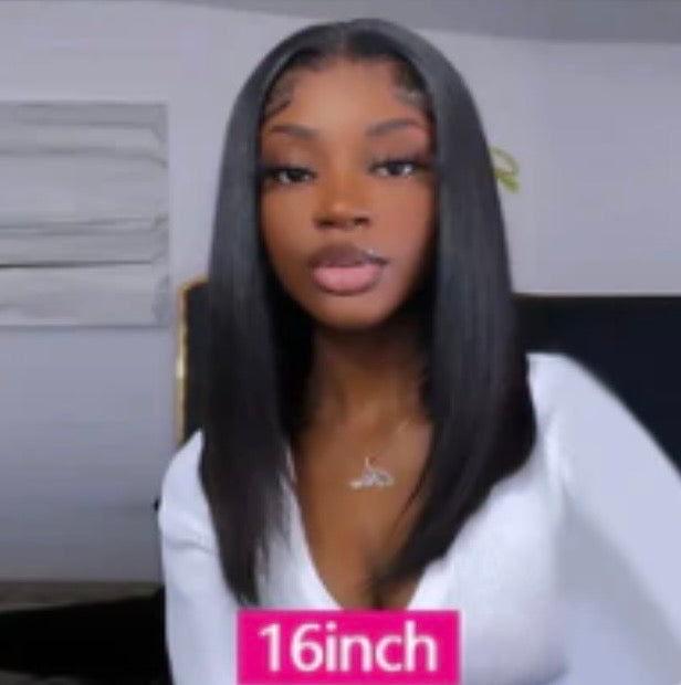 ✨Velara Glueless Straight Bob Wig
Ready-to-Wear | Pre-Cut Lace | 100% Human Hair
