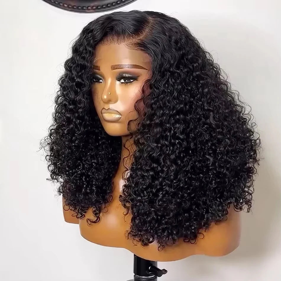 Velara Hair Deep Wave Curly Bob Lace Front Wig – 200% Density Human Hair (13×4 Frontal)
