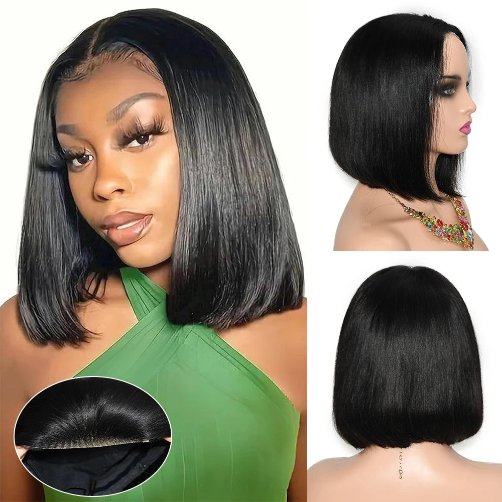 ✨Velara Glueless Straight Bob Wig
Ready-to-Wear | Pre-Cut Lace | 100% Human Hair
