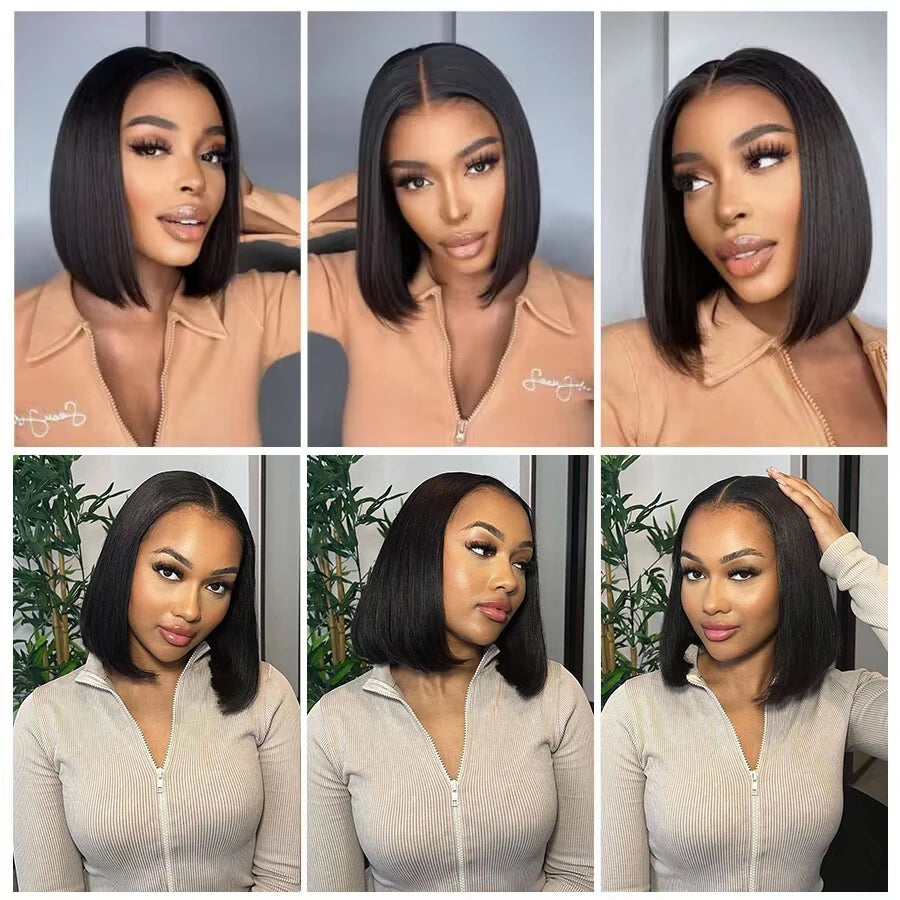 ✨Velara Glueless Straight Bob Wig
Ready-to-Wear | Pre-Cut Lace | 100% Human Hair
