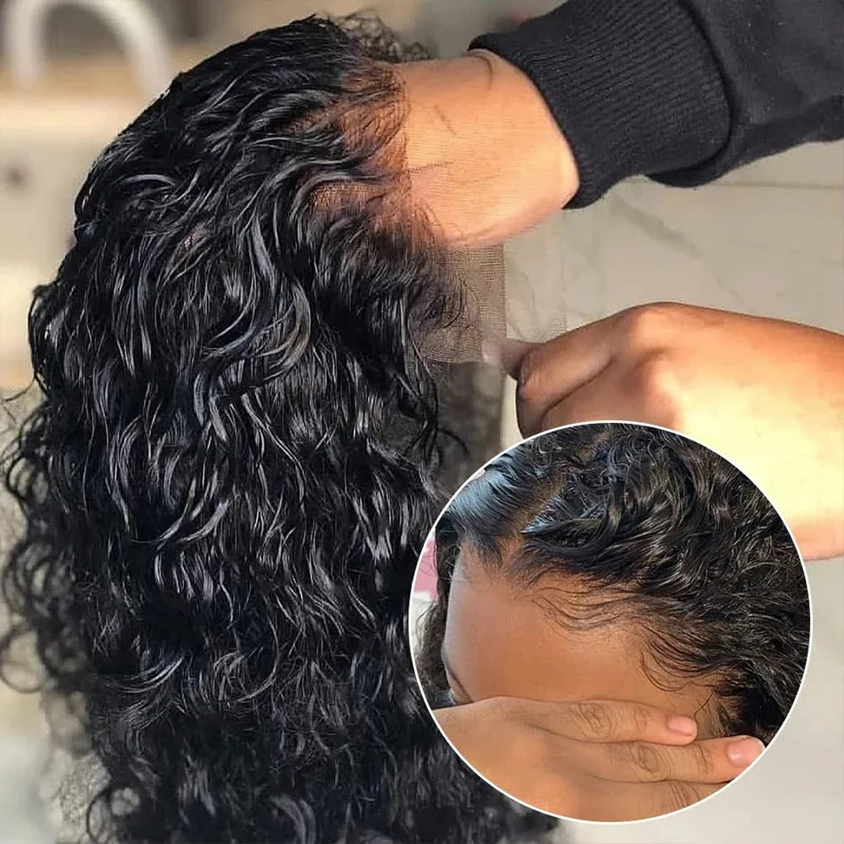 Velara Hair Deep Wave Curly Bob Lace Front Wig – 200% Density Human Hair (13×4 Frontal)