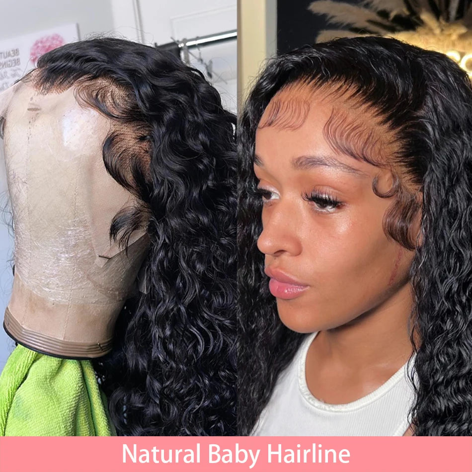 Velara Hair Deep Wave Curly Bob Lace Front Wig – 200% Density Human Hair (13×4 Frontal)