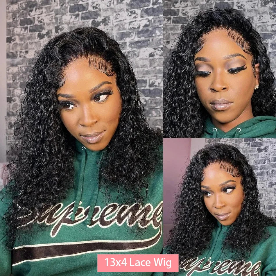 Velara Hair Deep Wave Curly Bob Lace Front Wig – 200% Density Human Hair (13×4 Frontal)