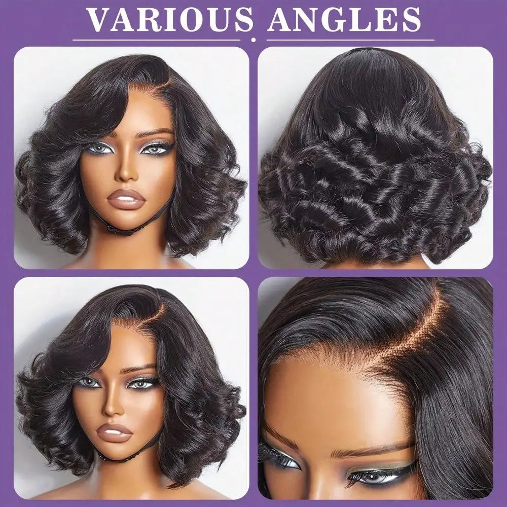 Velara 16 Inch Body Wave Bob HD Lace Front Wig 13x4 – Pre-Plucked Human Hair Wig