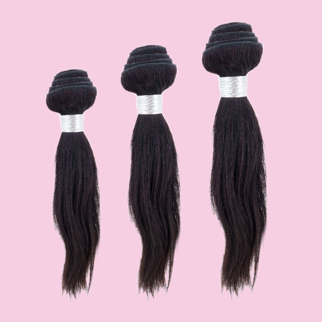 Velara Hair Brazilian Silky Straight 3-Bundle Deal – Virgin Human Hair Weave (10–32 Inch)