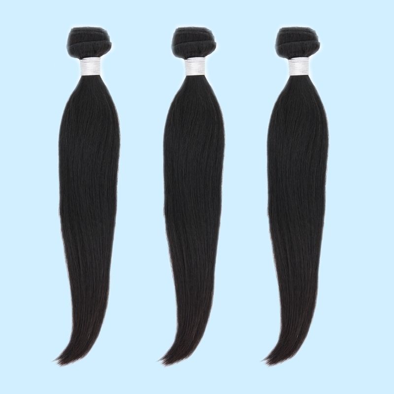 Velara Hair Brazilian Silky Straight 3-Bundle Deal – Virgin Human Hair Weave (10–32 Inch)