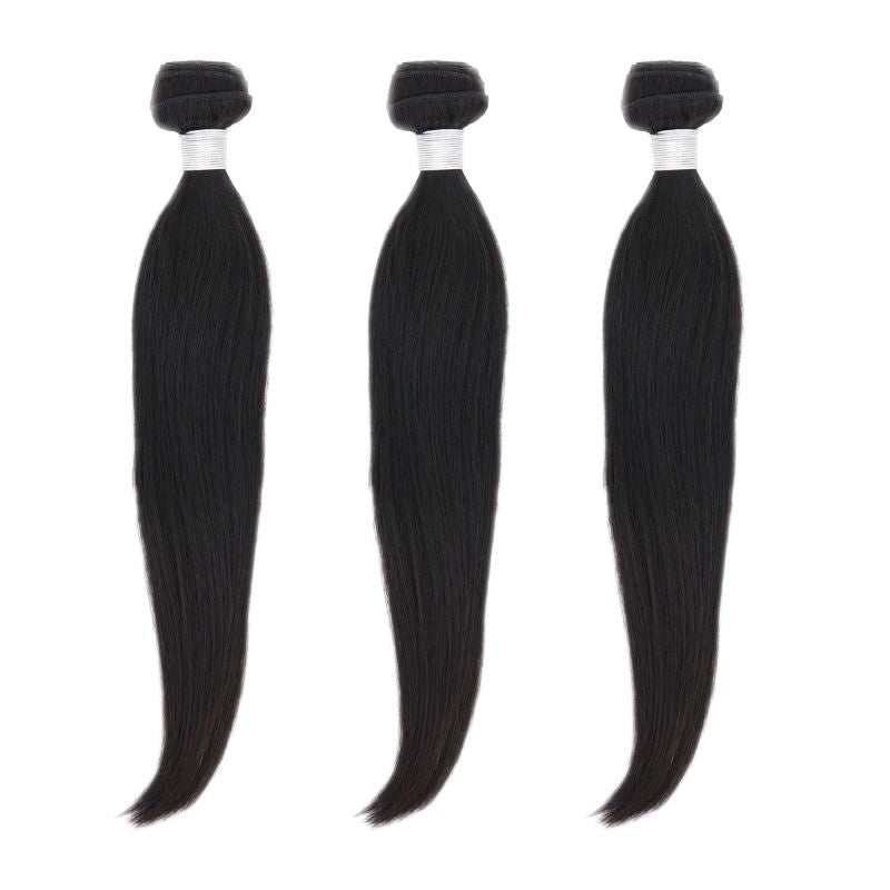 Velara Hair Brazilian Silky Straight 3-Bundle Deal – Virgin Human Hair Weave (10–32 Inch)